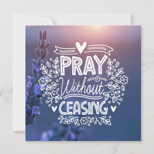 Pray without Ceasing Card