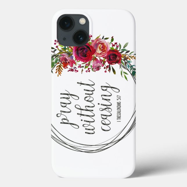 Pray Without Ceasing Case-Mate iPhone Case (Back)
