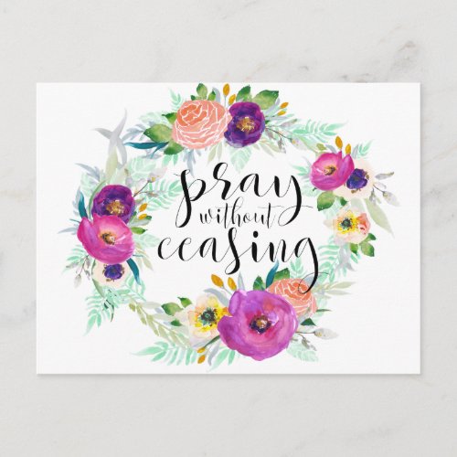 Pray Without Ceasing Postcard
