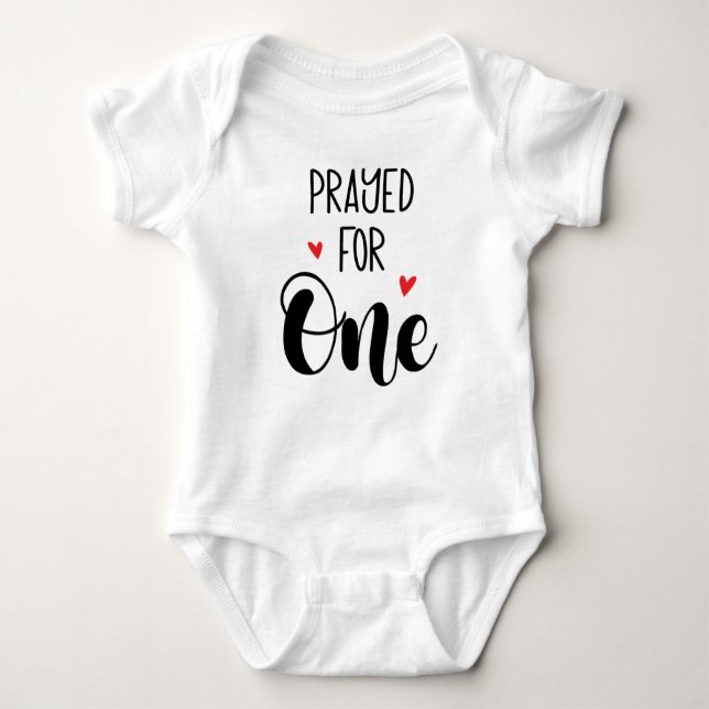 Prayed for One Twins Baby Bodysuit (Front)