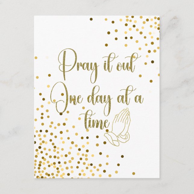 Prayer Affirmation Quote Enclosure Card (Front)