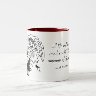 Prayer and Chocolate Two-Tone Coffee Mug