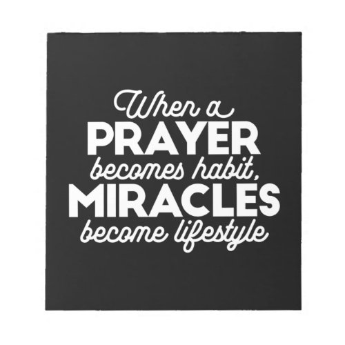 Prayer and Miracles Notepad