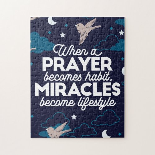 Prayer and Miracles Quotes Jigsaw Puzzle