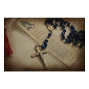 Prayer and Rosary Photo Print