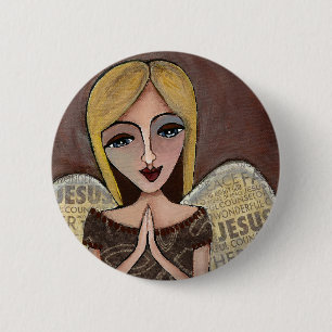 Prayer Angel - button