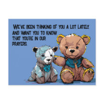 Prayer-Bear postcard