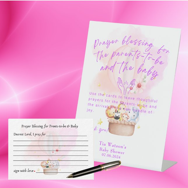Prayer Blessing for Parents & Baby Pedestal Sign (Creator Uploaded)