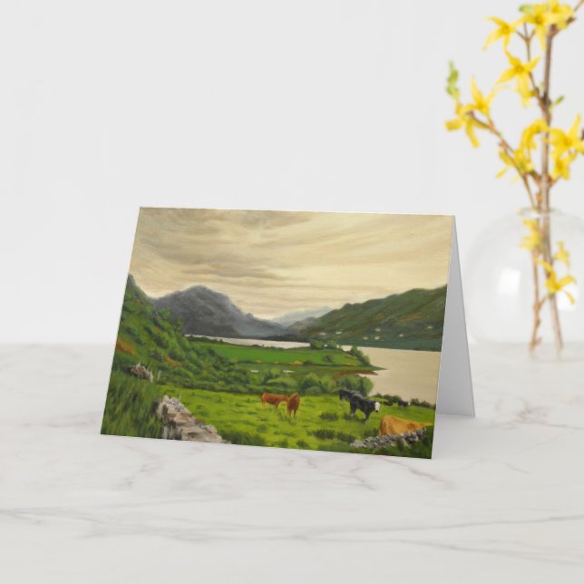 Prayer Blessing Memorial Card (Yellow Flower)