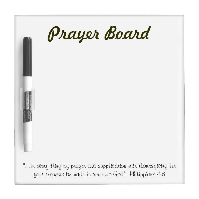 Prayer Board: Christian Whiteboard ideas (Front)