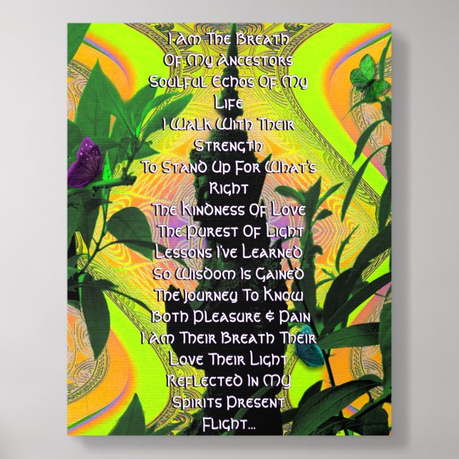 Prayer Buddha Ancestor Poem Photo Tile (Front Set)