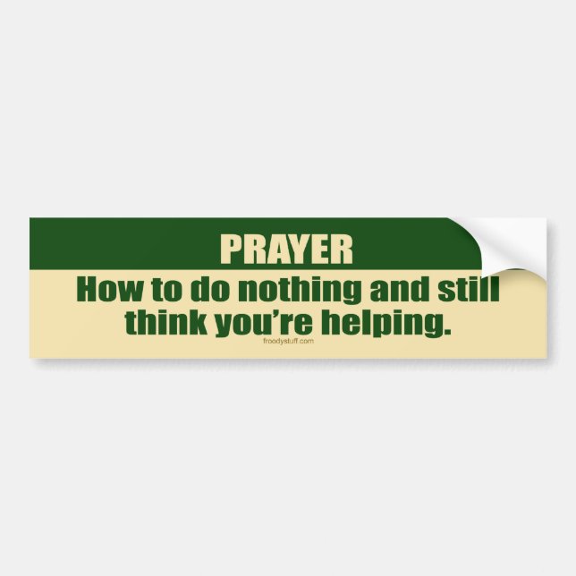 Prayer Bumper Sticker (Front)