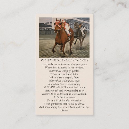 Prayer by St Francis of Assisi Sympathy Card