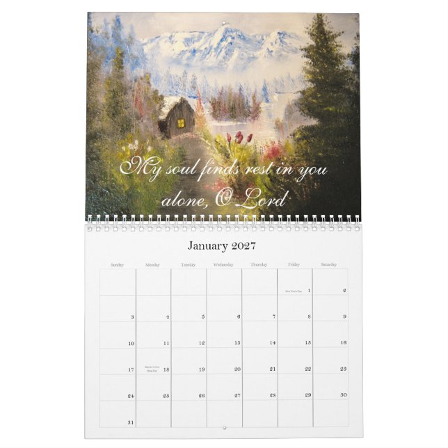 Prayer Calendar - Customized (Jan 2027)