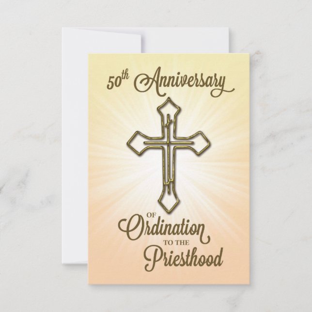 Prayer Card 50th Anniversary Ordination (Front)