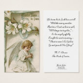 Prayer Card: Easter Joys (Front & Back)