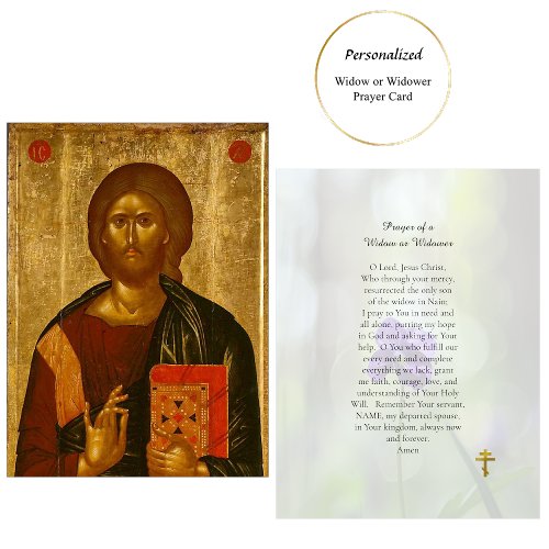 Prayer Card for a Widow or Widower