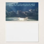 Prayer card Matt 7:7 (Front & Back)