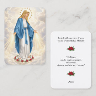 Prayer Card Miraculous Medal English