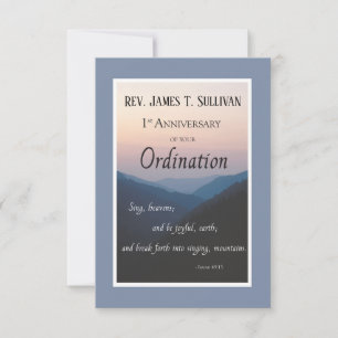 Prayer Card Name 1st Ordination Anniversary