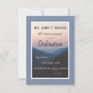Prayer Card Name 40th Ordination Anniversary