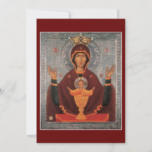 prayer card of Mother of God-Inexhaustible Chalice