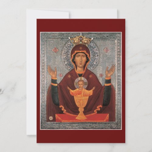 prayer card of Mother of God_Inexhaustible Chalice