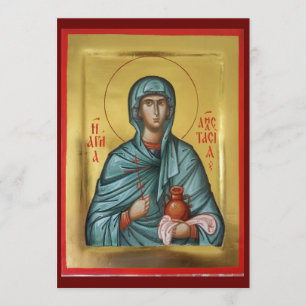 prayer card of St. Anastasia - 2