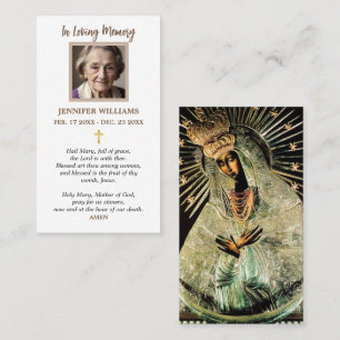 Prayer Card Our Lady of the Gate of Dawn Vilnius