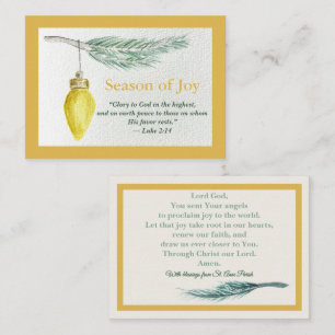 Prayer Card - Personalize - Season of Joy