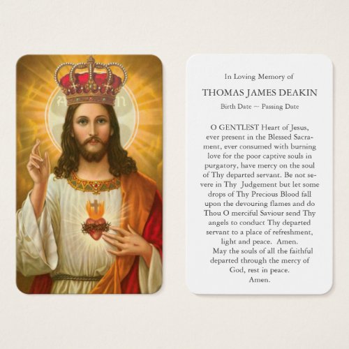 Prayer Cards  Christ Our King