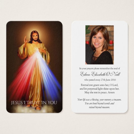 Prayer Cards | Divine Mercy 010 | Zazzle.com