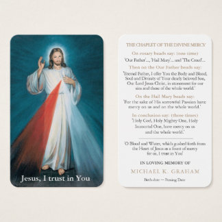 Prayer Cards | Divine Mercy Chaplet 01
