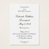 Prayer Cards: Eucharist in All Things (Back)