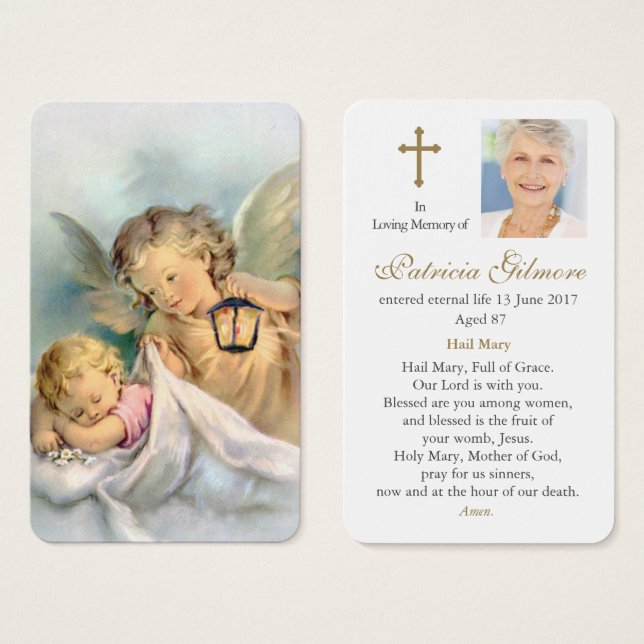 Prayer Cards | God's Angels are Watching (Front & Back)