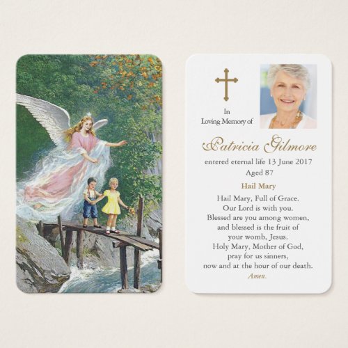 Prayer Cards  Guardian Angel Protects