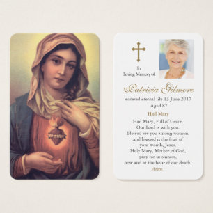 Prayer Cards   Heart of Mary 1