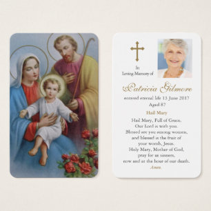 Prayer Cards Holy Family