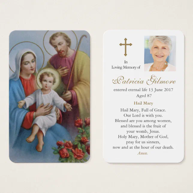 Prayer Cards | Holy Family | Zazzle