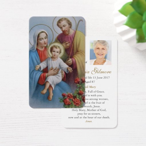 Prayer Cards | Holy Family | Zazzle