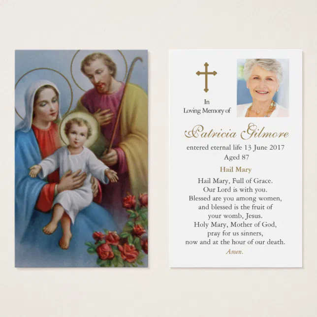 Prayer Cards | Holy Family | Zazzle