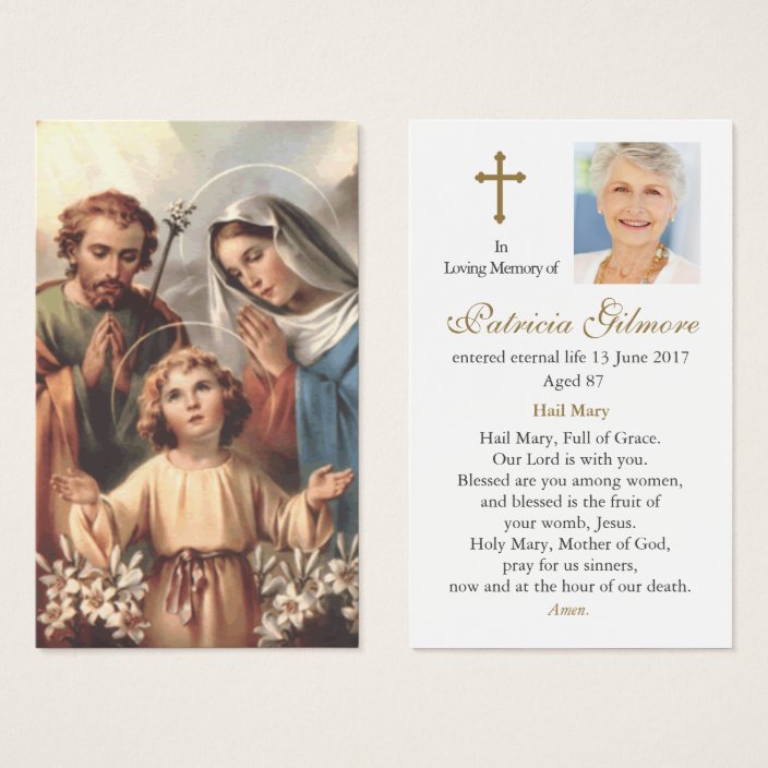 Prayer Cards | Holy Family 2 | Zazzle.com