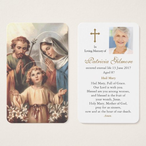 Prayer Cards  Holy Family 2