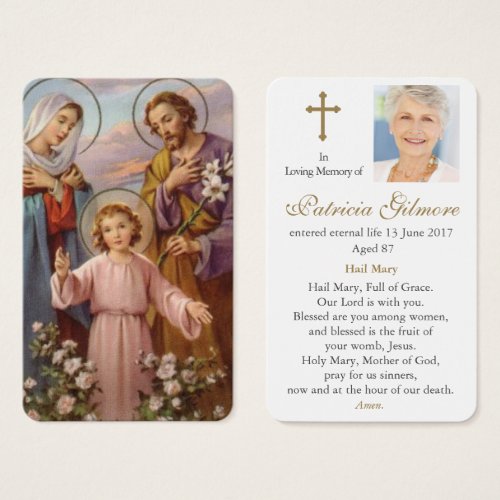 Prayer Cards  Holy Family 8