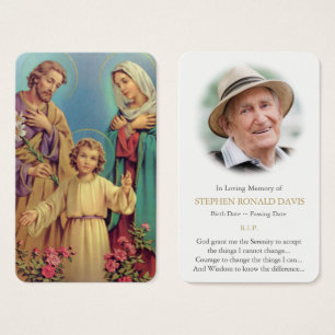 Prayer Cards Holy Family 9