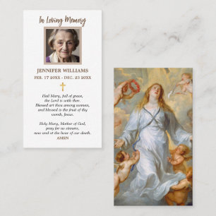 Prayer Cards I Virgin Mary Ascending Into Heaven
