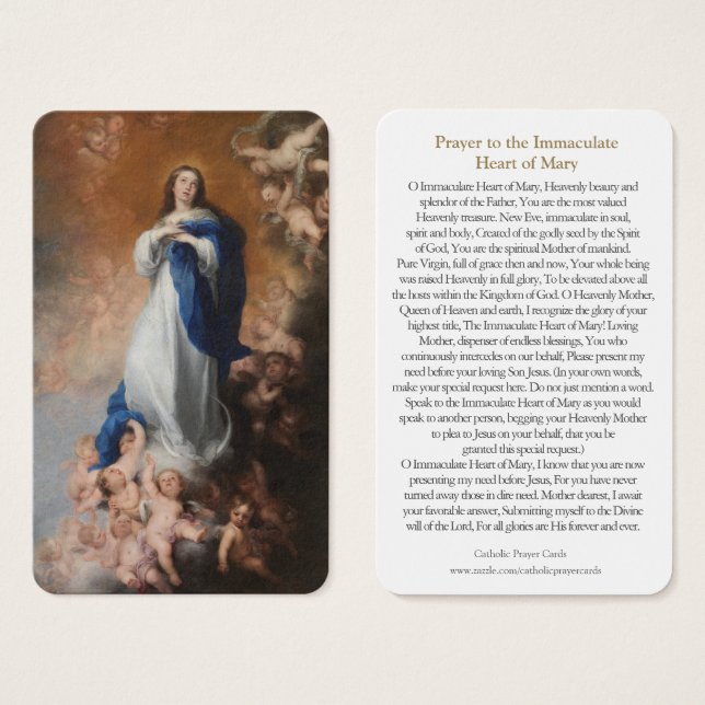 Prayer Cards | Immaculate Heart 010 (Front & Back)