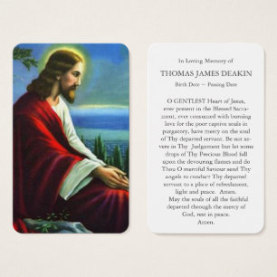 Prayer Cards Jesus Christ Praying