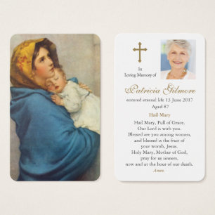 Prayer Cards Madoninna