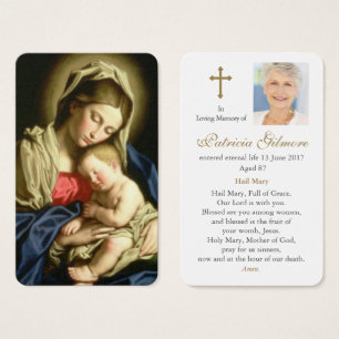 Prayer Cards Madonna and Child